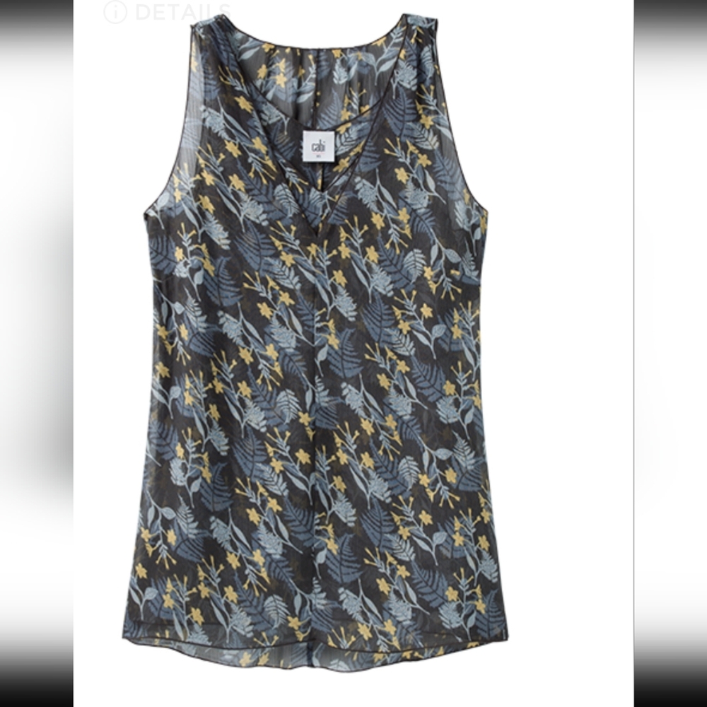 Cabi 3450 fern layered sleeveless blouse medium - Picture 5 of 8